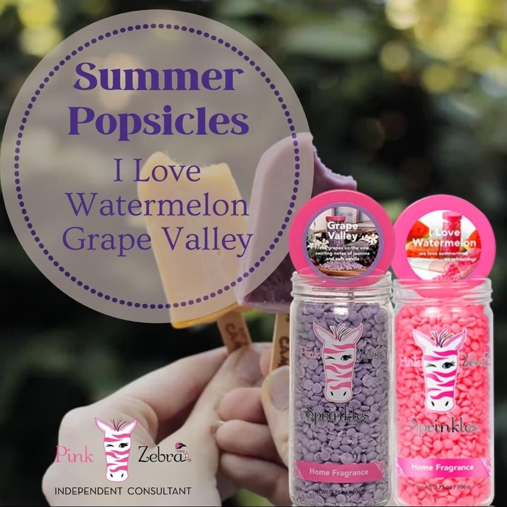Pink Zebra Sprinkles ‘Summer Popsicles’